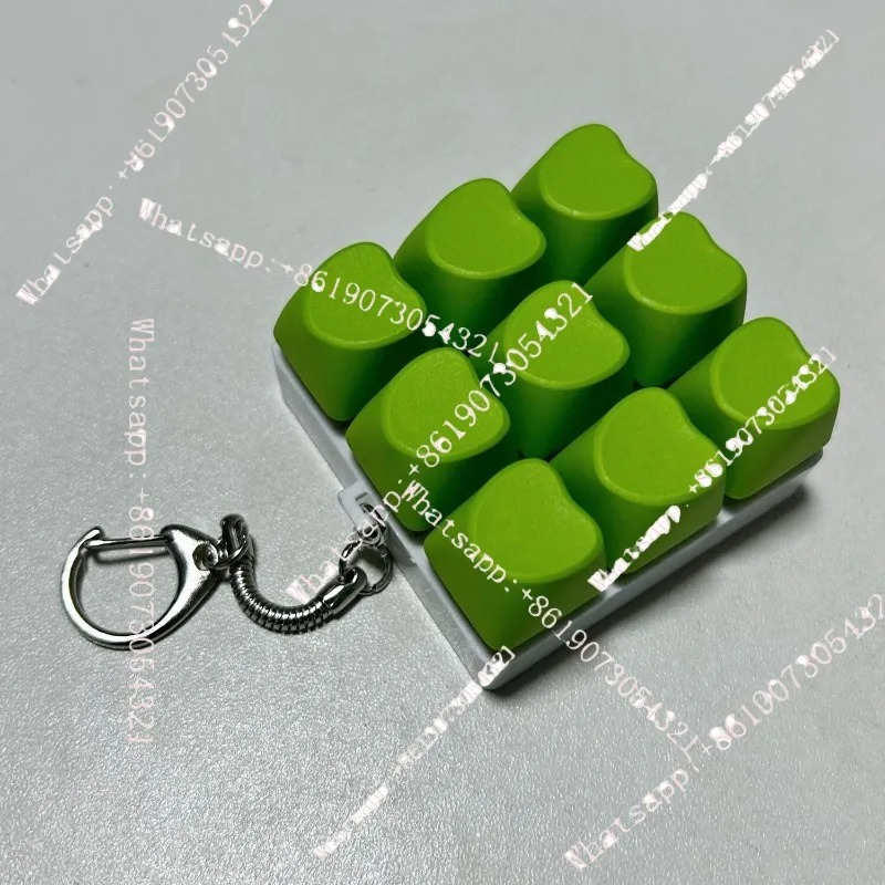 

Button decompression toy keychain pendant fingertip press colorful toy fingertip button nine keys