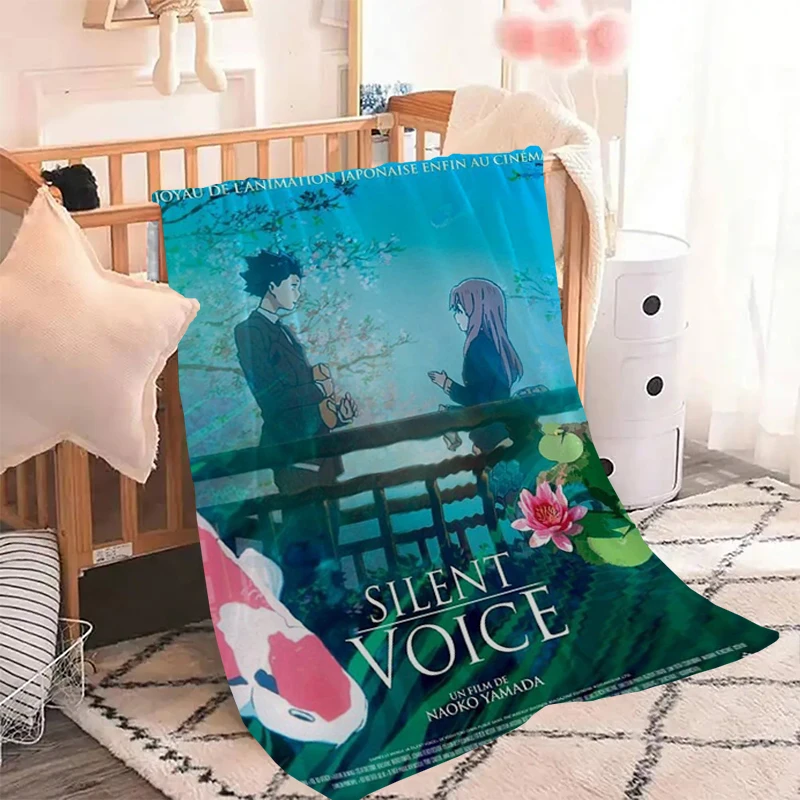 

Anime A Silent Voice Throw Blanket Fluffy Soft Blankets for Decorative Sofa King Lid Microfiber Bedding Knee Bed Fleece Nap Home