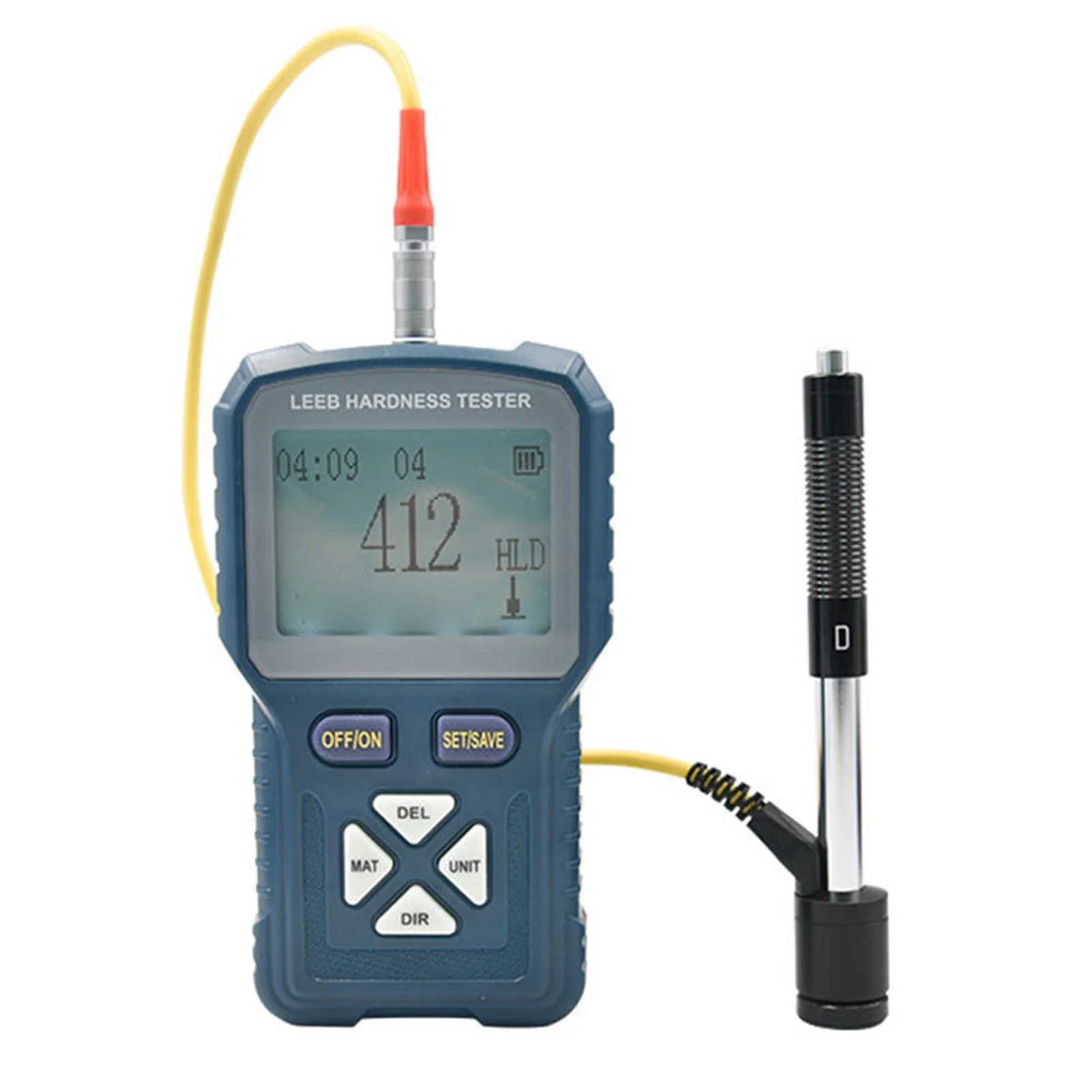 Digital Hardness Gauge Metal Hardness Meter Multiple Units 1800mAh Battery Type C Charging Port for Cast Steel Copper Brass
