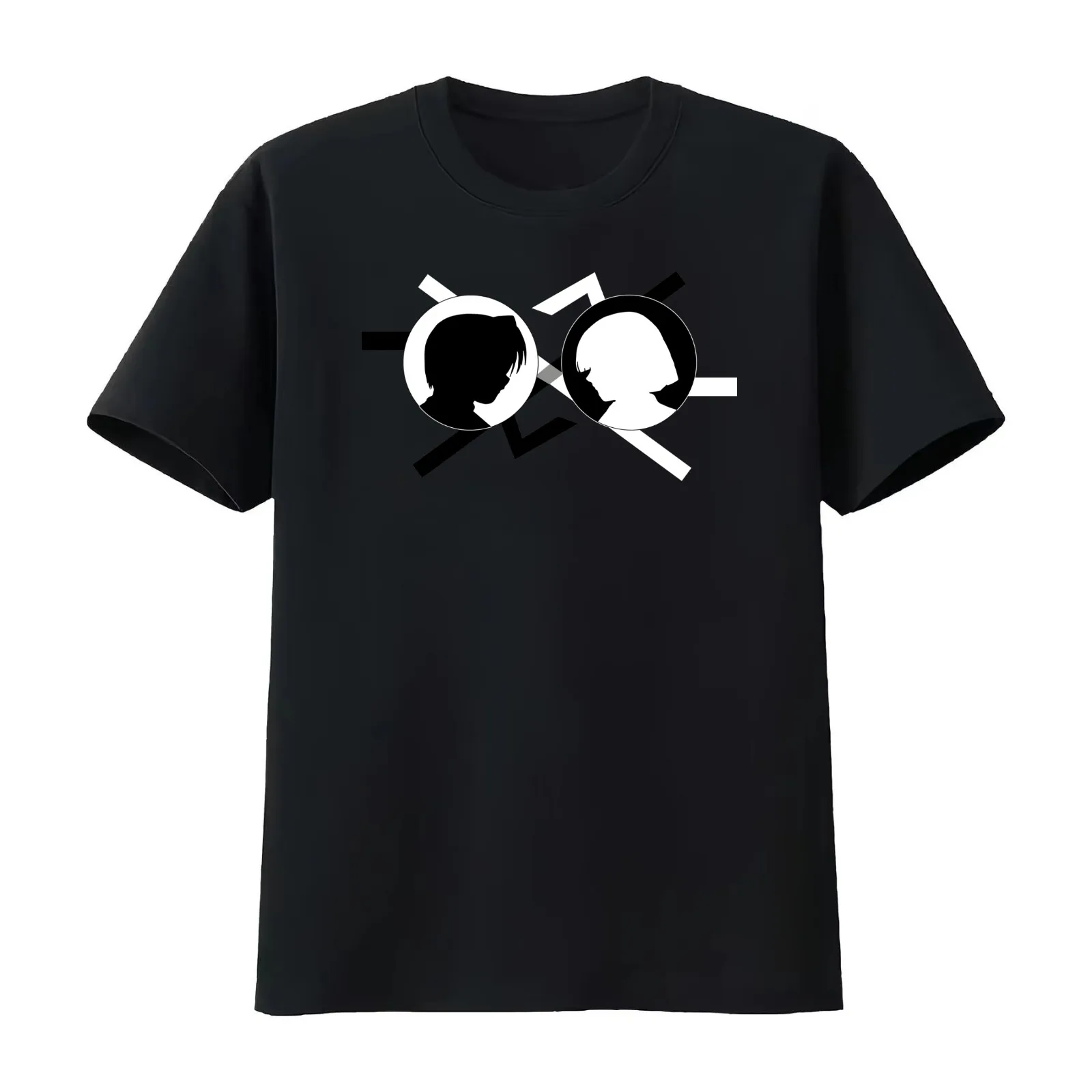 Eternal Rivals T-Shirt Summer Casual Cotton Tee Oversized Streetwear Tops Vintage Graphic Print Loose Fit Short Sleeve