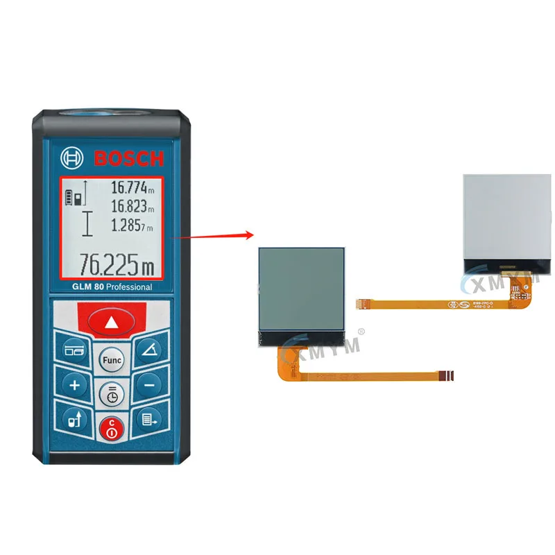 For BOSCH GLM80 Handheld Laser Rangefinder LCD Display Screen(NO backlight) Parts Replacement Repair