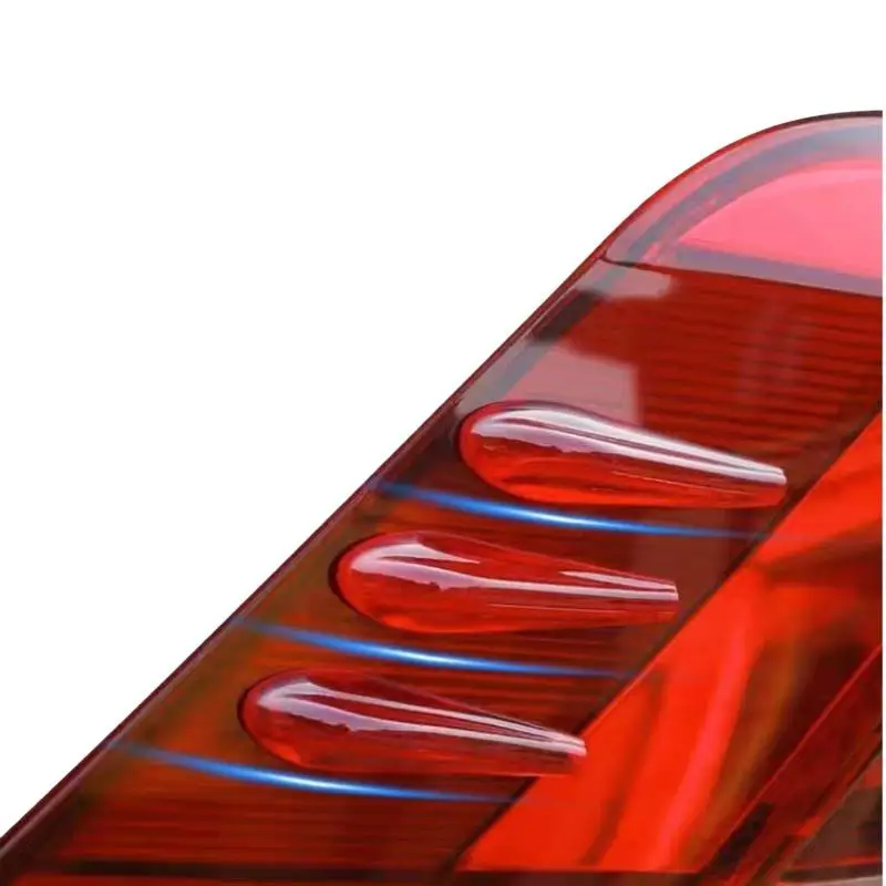 6pcs Car'S 3D Guide Strip Sticker Noise Reduction Refit Headlight Decoration Scratch Rub Low Fuel Air Blocking Strip Growth Rat