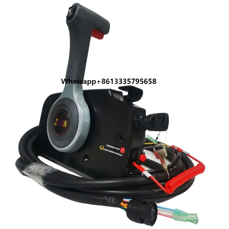 

Marine Power Trim Single Lever Plastic Outboard Marine Engine Outboard Remote Throttle Side Control Box Boat Hardware Fitting