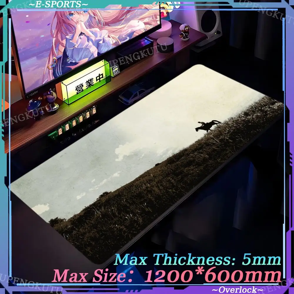 Mouse Pad 1200X600MM mouse R_red_Dead_Redemption pads Oversized Ergonomic mouse pads Locked edge pad