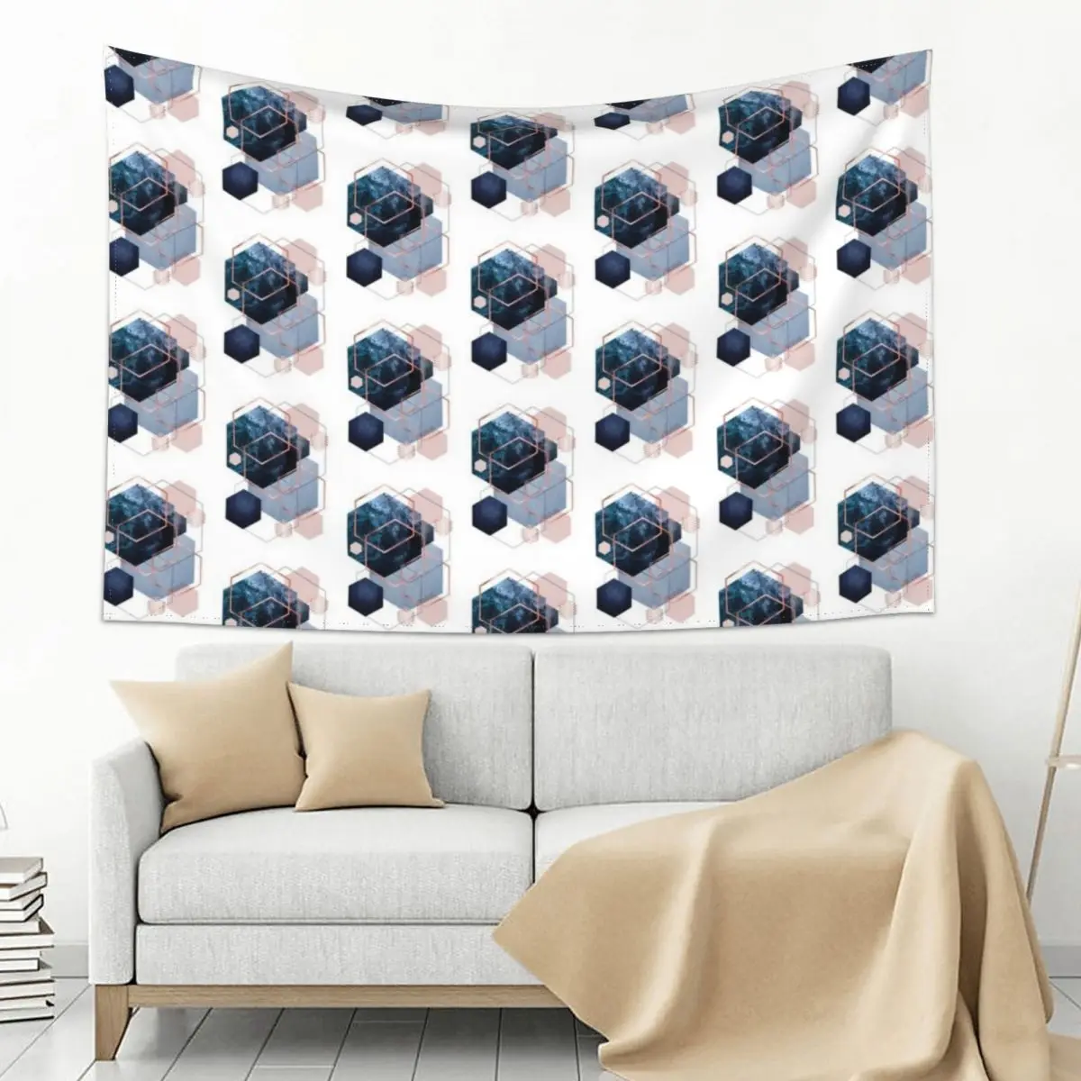 

Abstract Geo Tapestry Decorative Wall Decoration Room Japanese Room Decor Tapestry