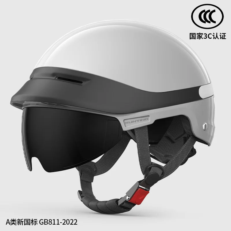 

New Electric Bike Motorbike Helmet Men Women Motorcycle Half Helmet Anti-UV Safety Helmet Four Seasons Casco Moto 헬멧