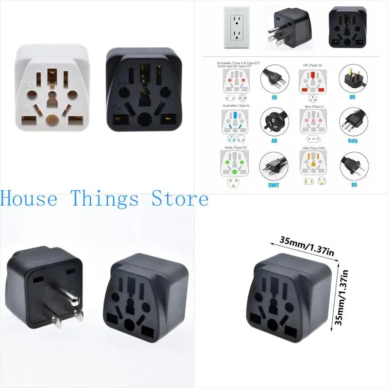 

652F Travel Plugs Adapter EU To US Plugs Adapters European To US Plugs Adapter Universal