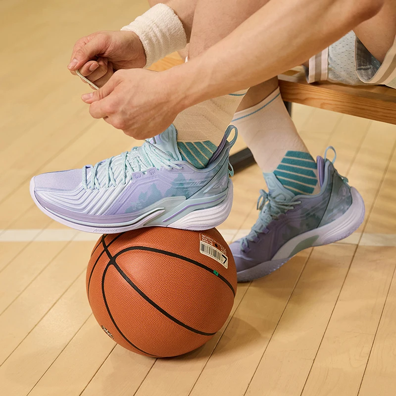 Xtep JLIN3 Basketball Shoes For Men 2022 Winter Shock Absorption Sports Shoes Mid Top Non-Slip Comfortable Sneakers 978419120035