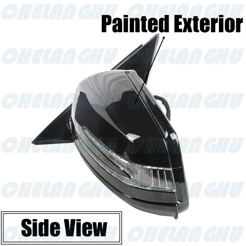 For Benz W212 E300 E200 E360 E400 2010 2011 2012 2013 2014 2015 Left Side 17 Pins Black Painted Power Fold Mirror Assembly