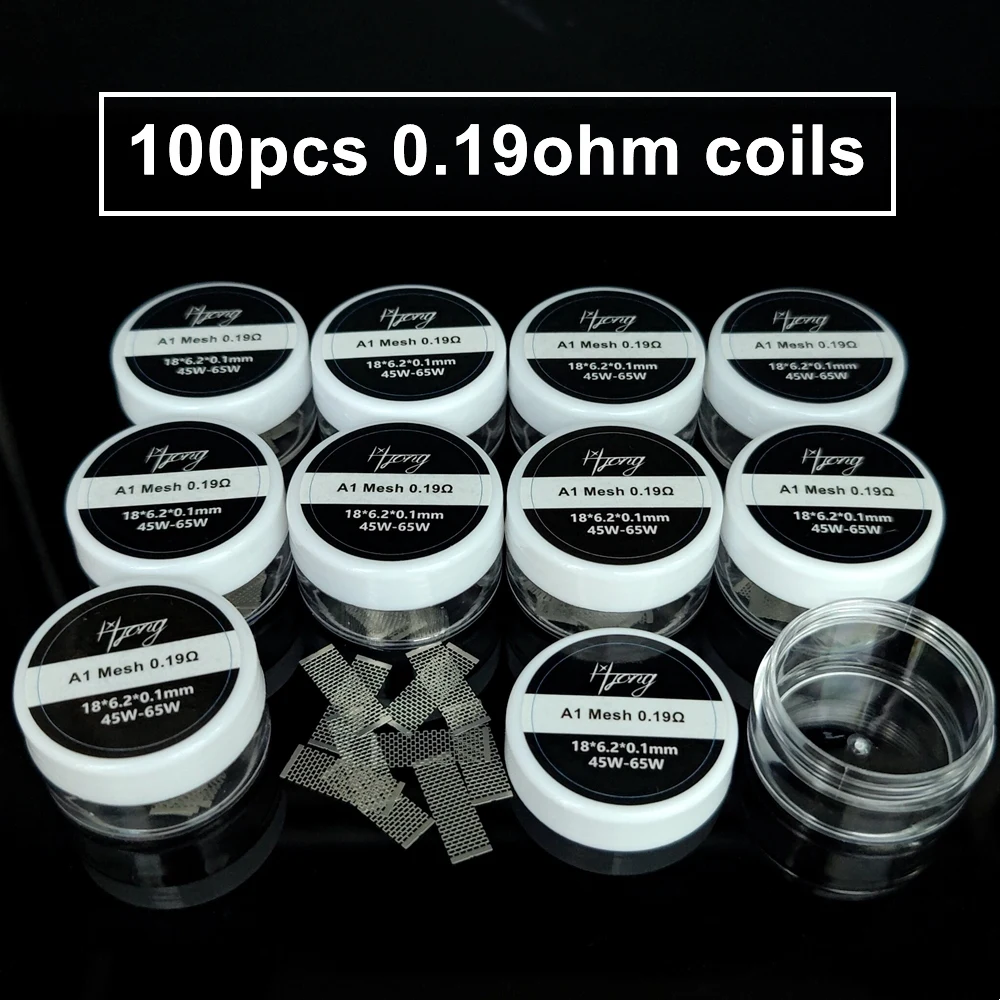 100PCS Original Hong RTA Mesh Coil RDAA Ni80 A1 For Zeus X Mesh /Kylin M /Pro/ Profile Unity Mesh Base Deck Build Coil Wholesale