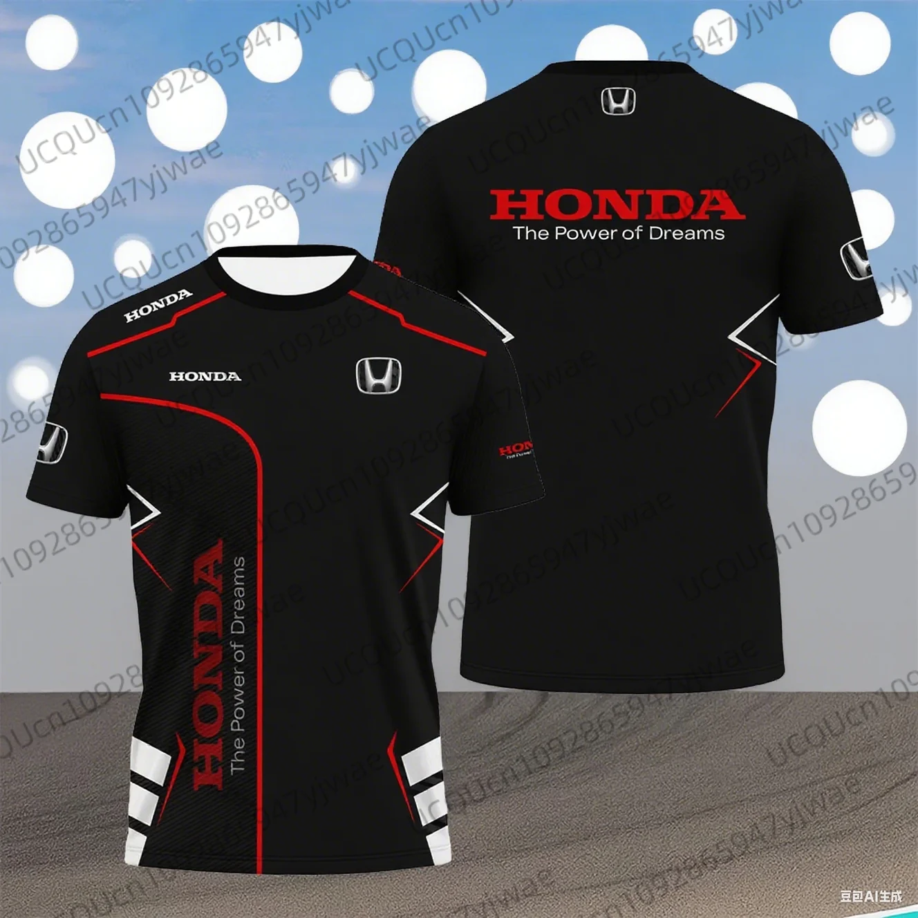 Honda Quick Dry And Breathable Racing Men Summer Motorcycle Biker Jersey Sportswear Short Sleeve Lightweight Outdoor T-shirt image 3