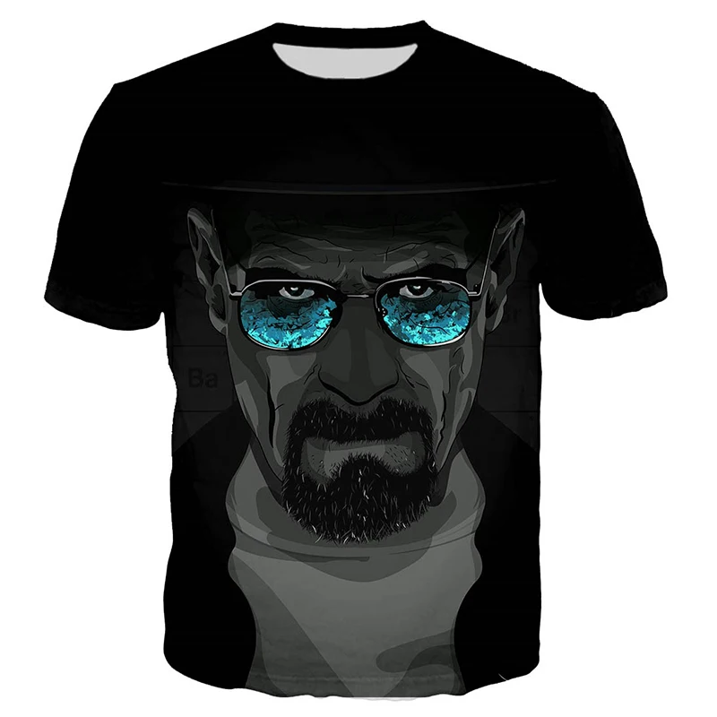 Breaking Bad 3D Print T Shirt Men Women Summer Fashion Casual Hip Hop T-shirt Harajuku Streetwear Oversized Tops Tees