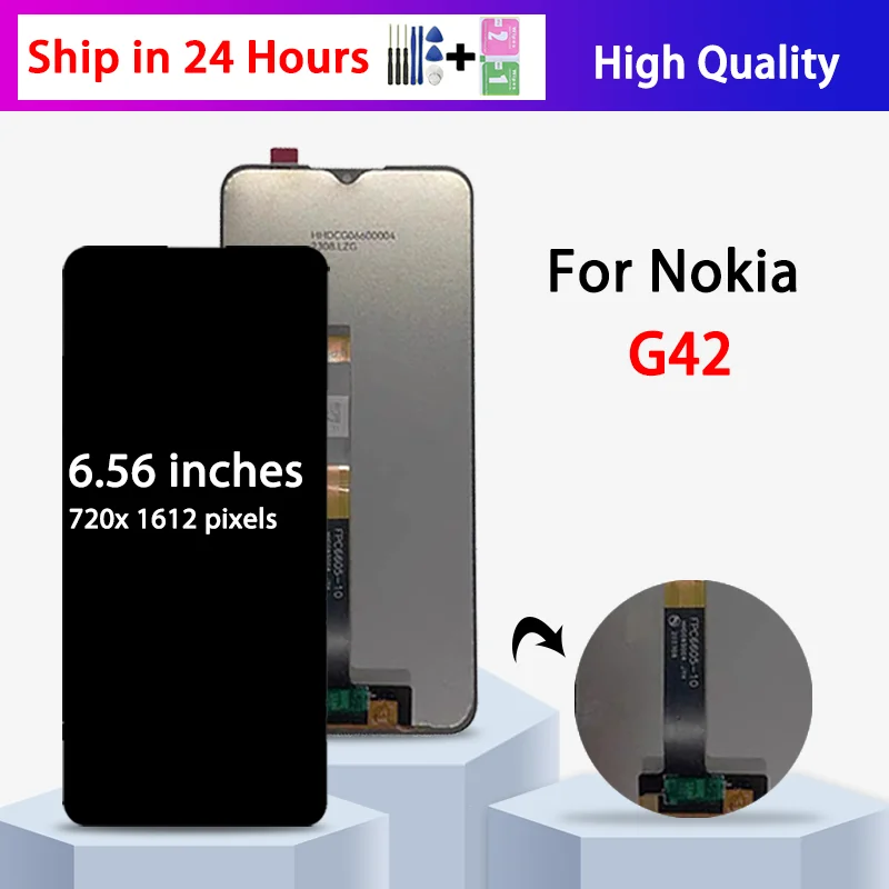 6,56-дюймовый IPS LCD-дисплей для Nokia G42, сенсорный экран, дигитайзер в сборе, запасные части для ремонта дисплея G310