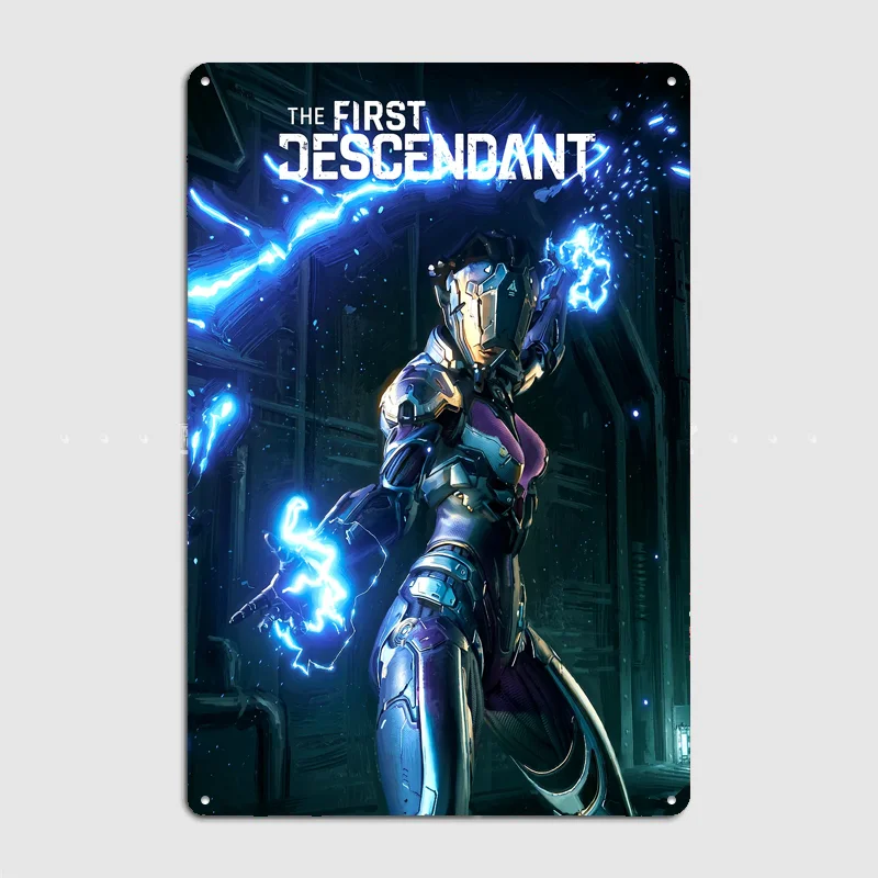 The First Descendant Bunny Character Poster Metal Sign Posters Bar Bedroom Custom Wall Decorations Room Decoration Home Decor