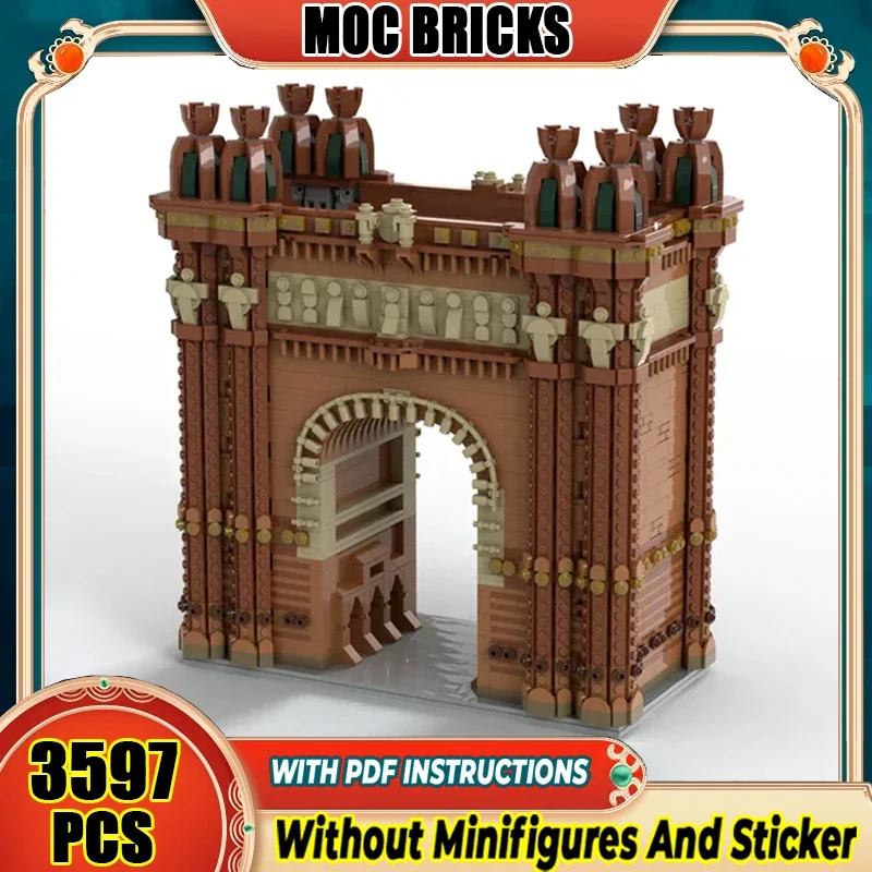 

Модель City Street View Moc Building Bricks Barcelona Monument Technology Модульные блоки Подарки Рождественские игрушки Наборы «сделай сам» Сборка