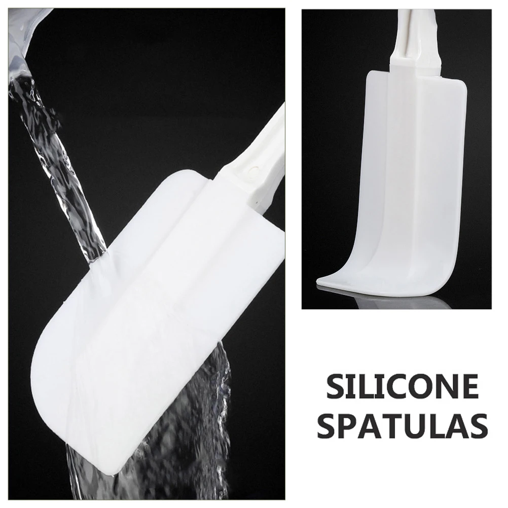 

3 Pcs Silicone Baking Scrapers Cake Icing Smoother Large Medium Small Non Stick Reusable Kitchen Pastry Cream Tools