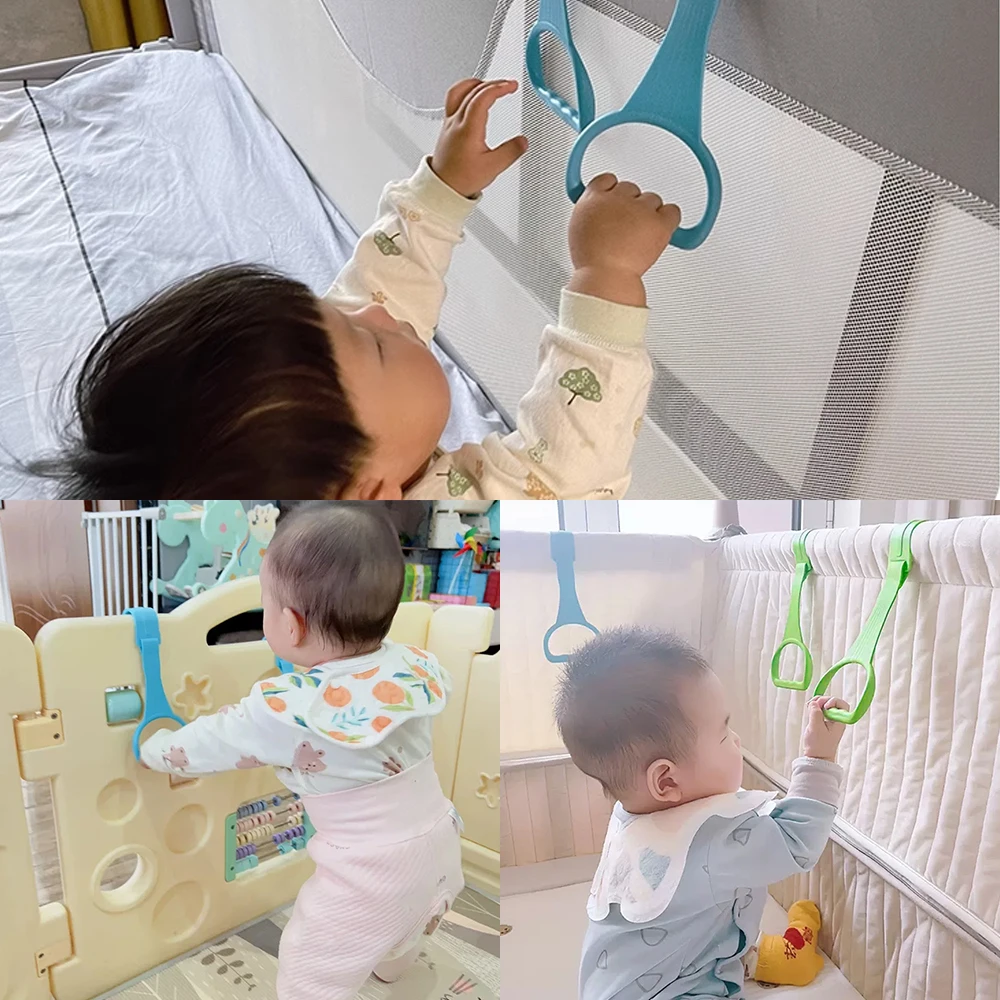 Baby Walking Hand Ring Baby Bed Hek Opknoping Ring Veiligheidsbescherming Hek Kinderen Spel Hek Lopen Training Ring