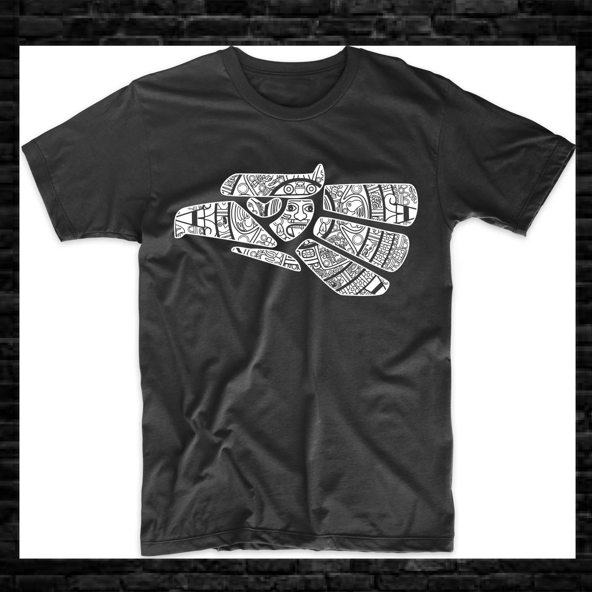 Mayan Eagle Symbol Graphic Tee