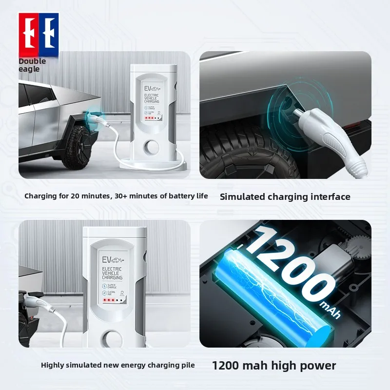 Camión todoterreno con Control remoto, doble águila, nueva energía, simulación de colina, coche de escalada, modelo eléctrico, juguete para niño, regalo para niños