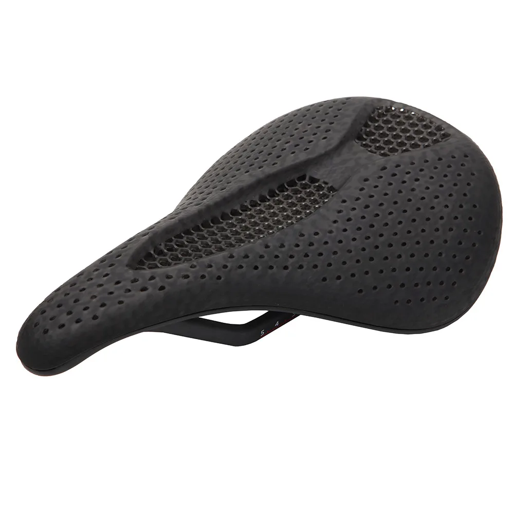 3D Printed Carbon Saddle Titanium Rails Ti Power Patented Material Comfortable Road Bike MTB Seat Honeycomb Cushion Bicycle Part