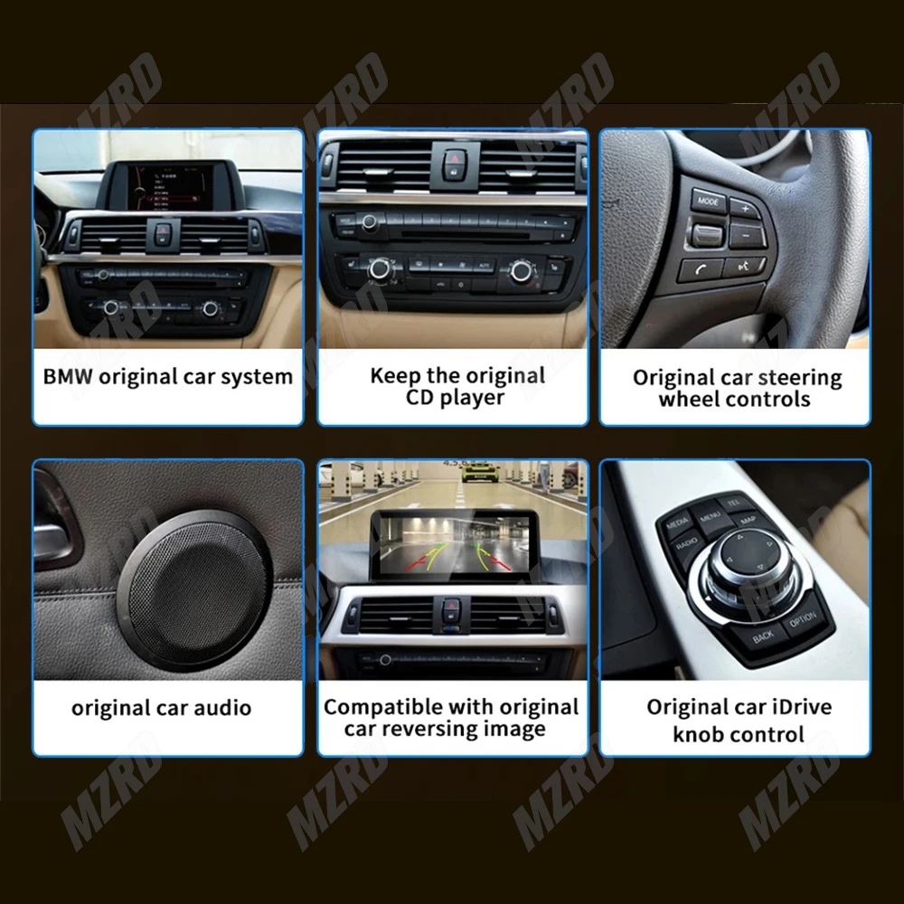 نظام لينكس 10.25 بوصة لنظام BMW 1 Series F20 NBT 13-16 مشغل وسائط متعددة لاسلكي CarPlay Auto Airplay مشغل وسائط متعددة