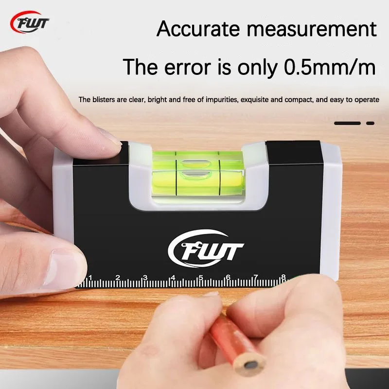 Level mini high precision fan small with strong magnetic multifunctional flat water gauge aluminum alloy level