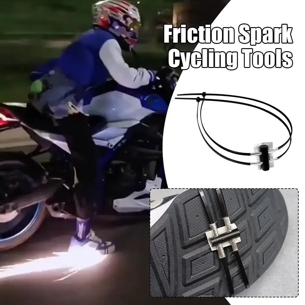 Bicicletta moto suola effetto speciale dispositivo di fiamma scintilla esterna ciclismo scintilla skateboard scintilla strumento di guida