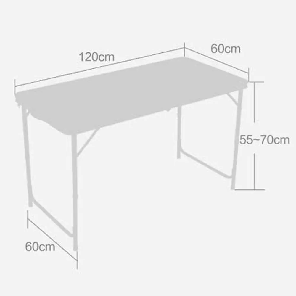 Mesa plegable de aluminio, escritorio portátil para exteriores, jardín, Camping, comedor, 4 pies