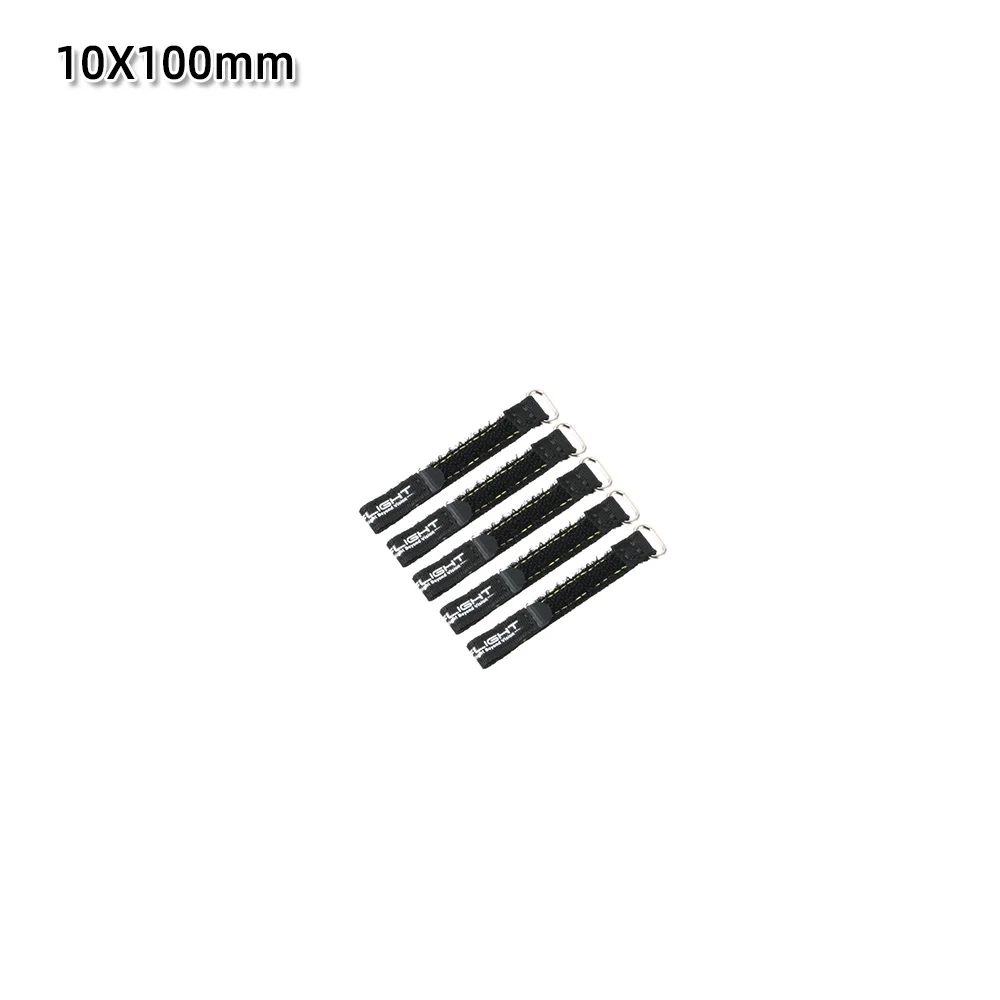 5 Stück 10X100mm / 10X130mm IFlight Magic Sticker Tape Nylon Lipo Akku-Gurtband Wiederverwendbarer Kabelbinder für FPV RC Akku