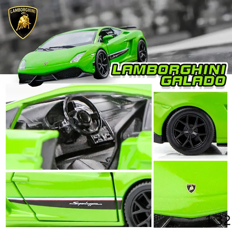 1:36 Lamborghini Gallardo sports car High Simulation Diecast Car Metal Alloy Model Car Children\'s toys collection gifts F34