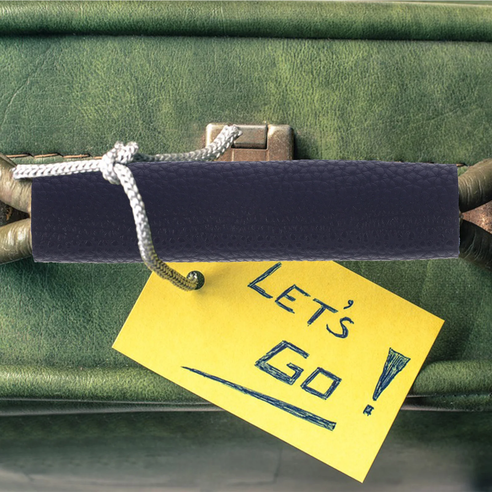 

2Pcs Luggage Handle Cover - High Quality PU Bag Handle Wrap for Shopping Tote Duffel Bag Grip Enhancement