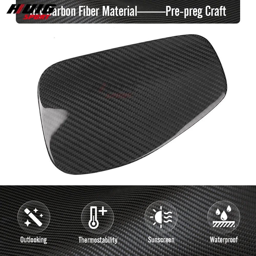 Dry Carbon Fiber Car Fuel Tank Oil Gap Protective Trim For Jeep Gladiator JT Mojave Rubicon Willys 2020 Up Exterior Accessories - view 4