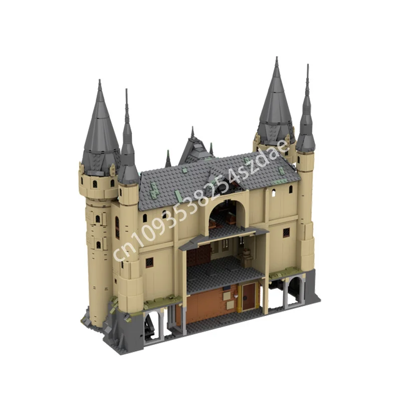 

3607pcs MOC Magic School Modular Viaduct Entrance Hall Harry Building Blocks Space imagination up Christmas toy Gift