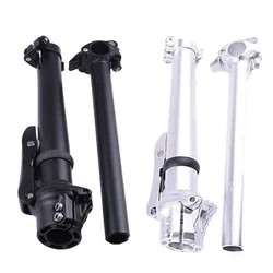Road Bike Handlebar Stems BMX Folding Bike Adjustable Stem Aluminum Alloy 280mm 1-1/8 in For Quick-Release 25.4mm Bar