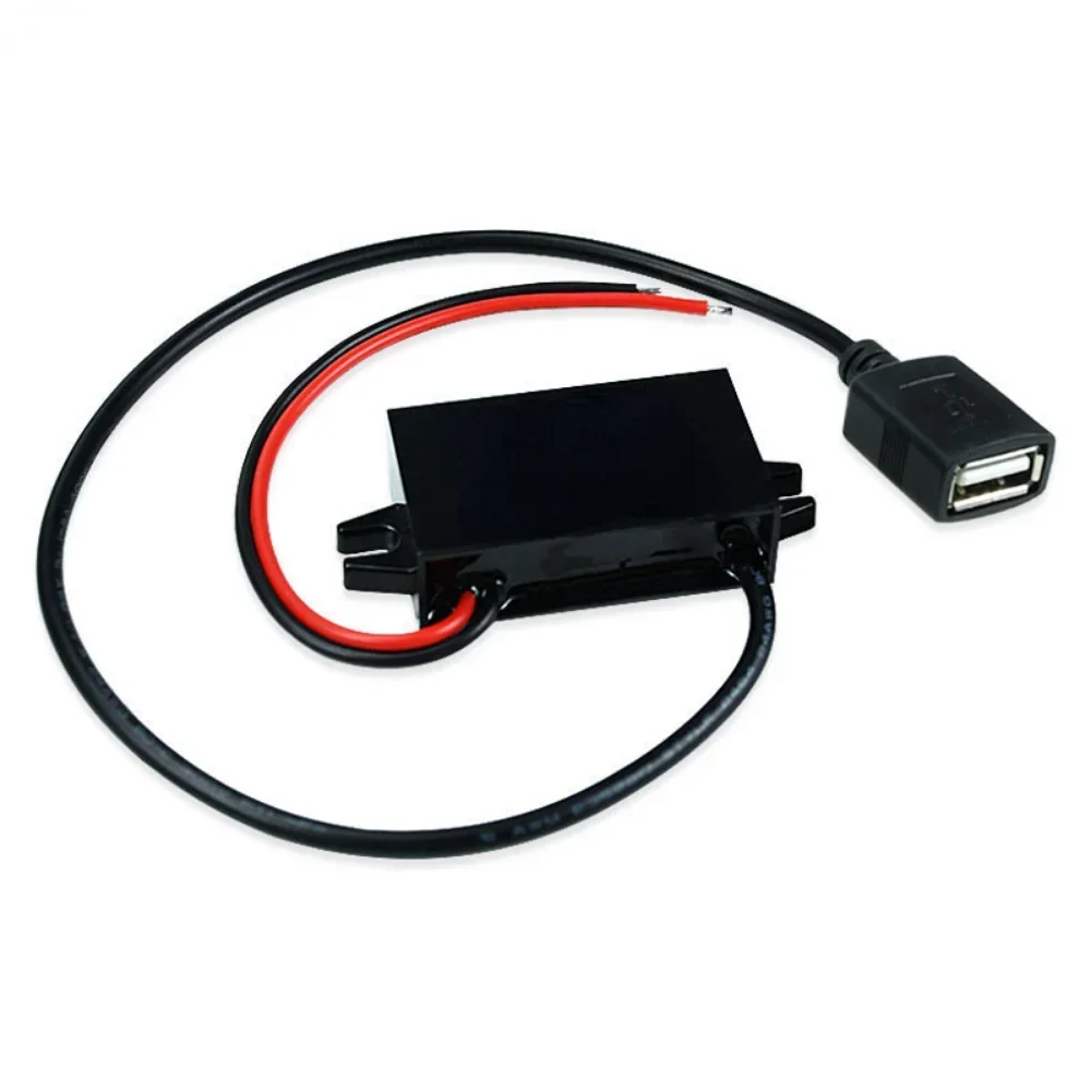 12V 24V 36V 48V 60V 72V Buck to 5V 3A USB DC DC Step Down Power Converter Car Auto Phone Motorcycle Charger Adapter 11V-90V