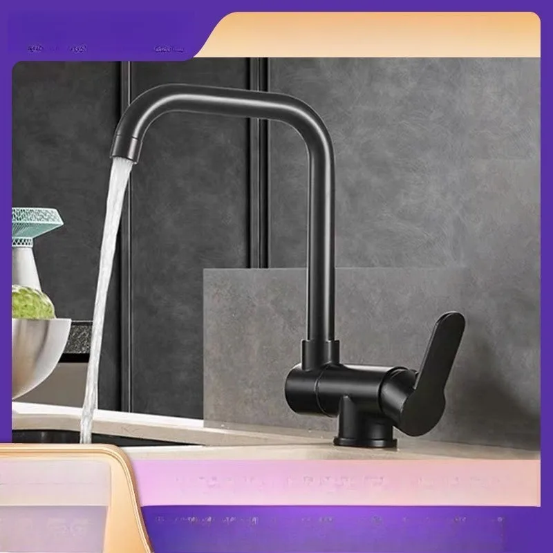 304-stainless-steel-gunmetal-gray-foldable-cold-and-hot-kitchen-sink-with-black-inner-opening-window-and-swivel-faucet