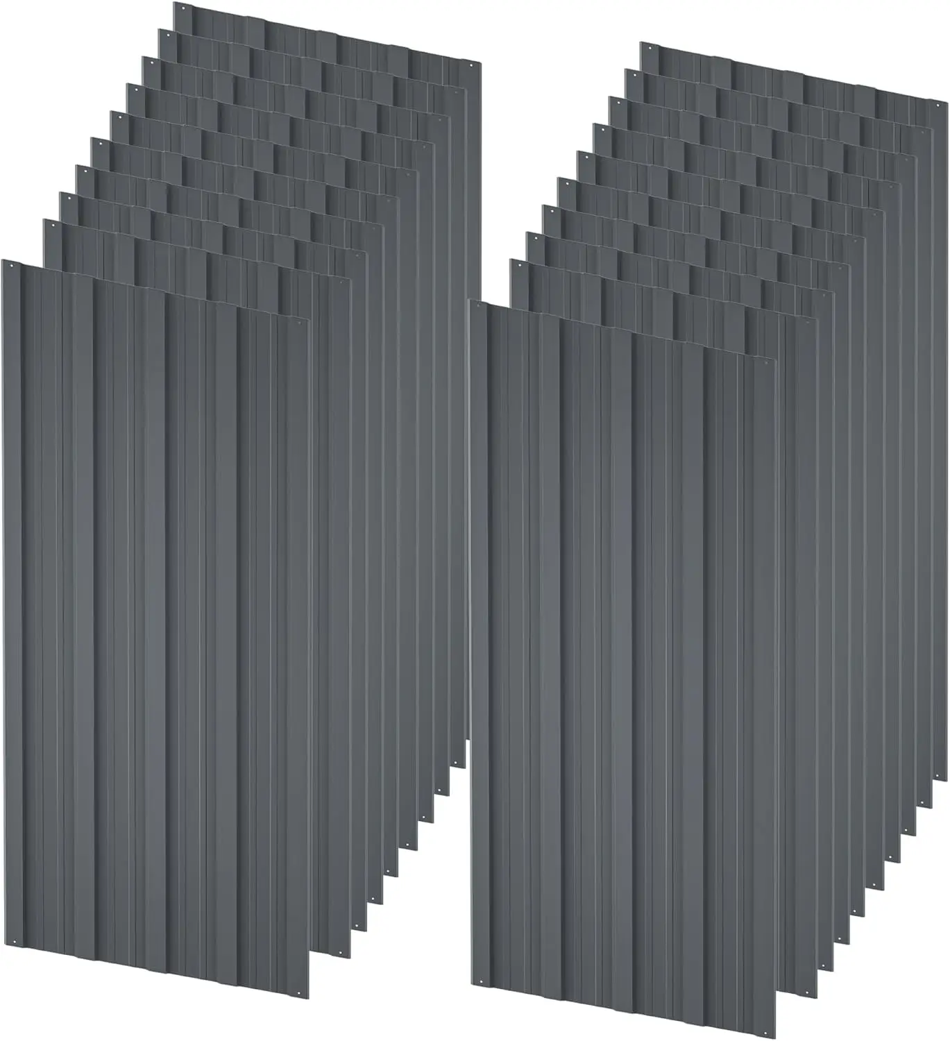 L42.52 ×W16.77 inch Galvanized Steel, Metal Corrugated Tin Roofing Panels