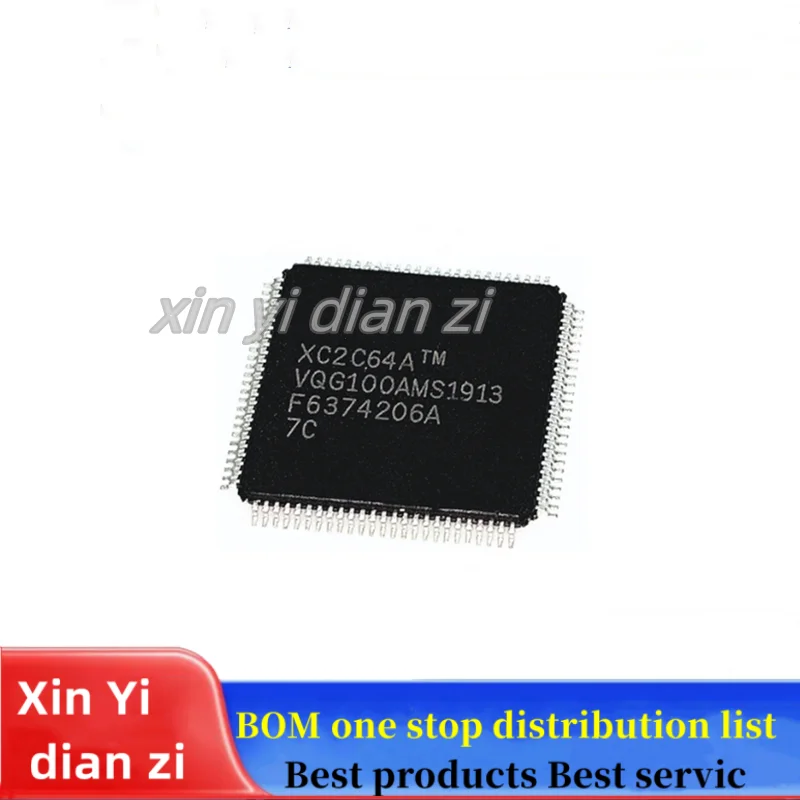 1pcs/lot XC2C64A-7VQG100C XC2C64A XC2C64 QFP Programmable logic device ic chips in stock