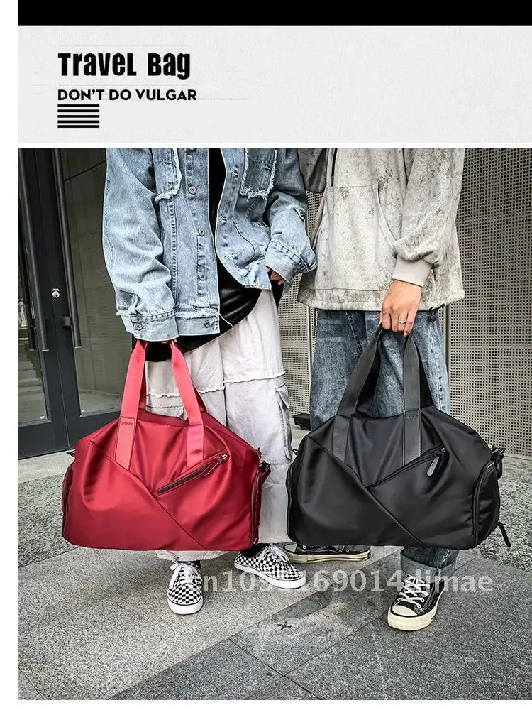 

Super Large Capacity Travel Bag for Business Short-Distance Unisex Breathable Waterproof Oxford Cloth Shoulder Handbag