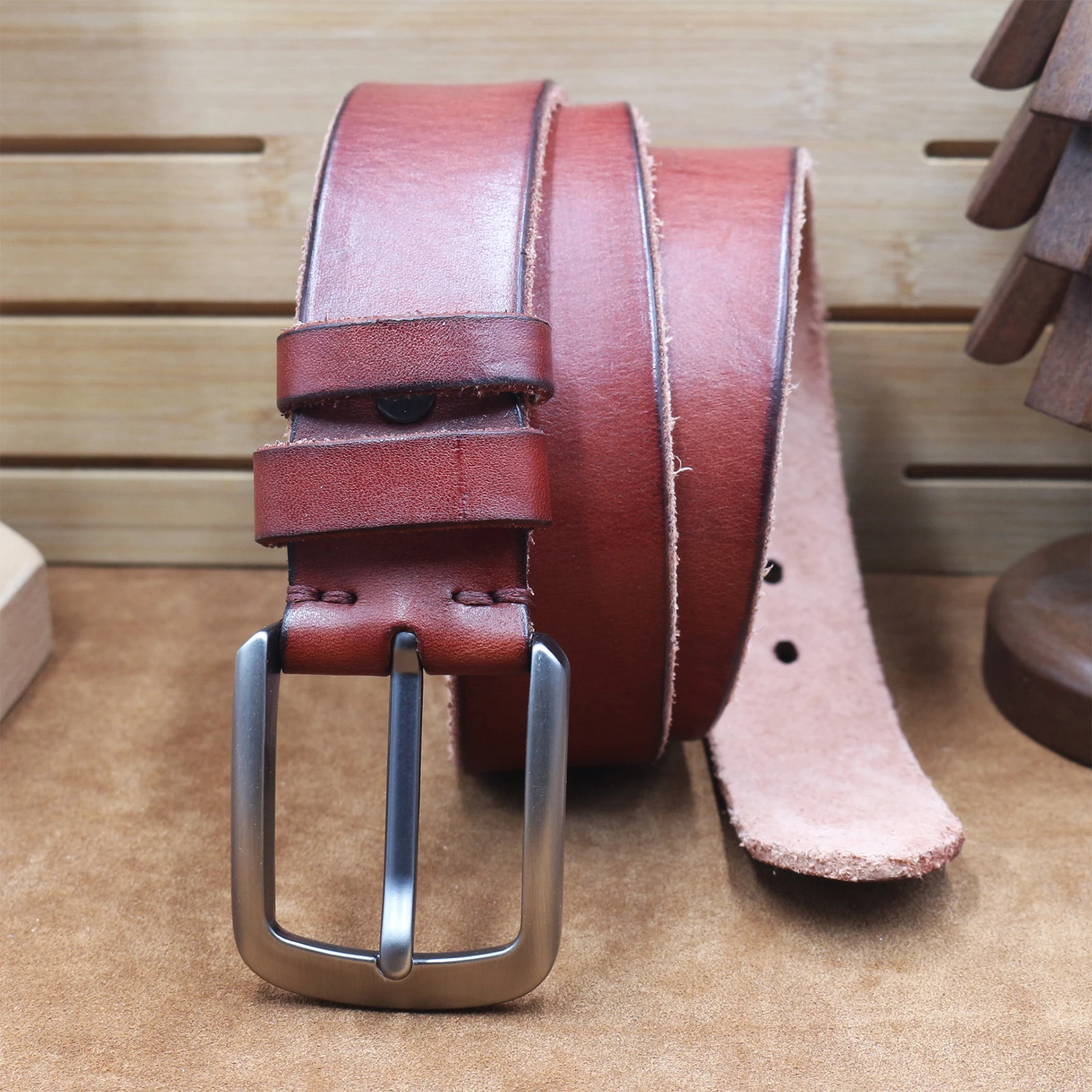 Cintura da Uomo in Vera Pelle  - Leather Works Belt recensione e prezzo