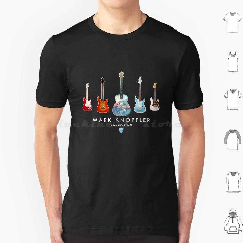 Knopfler Guitar Collection Gifts For Fans Music T Shirt 6xl Cotton Cool Tee Knopfler Guitar Collection For Fans Music Music