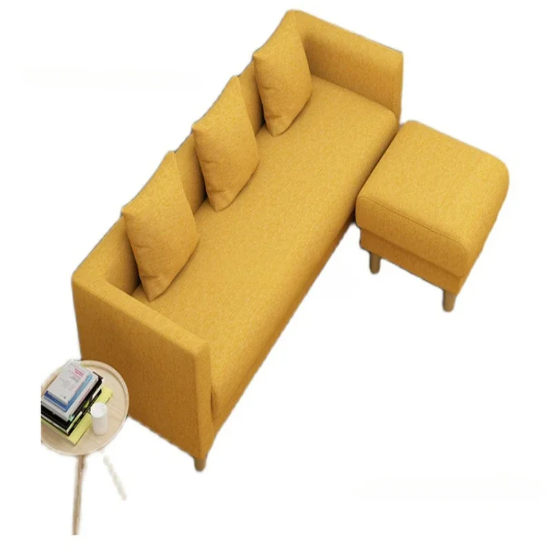 

Nordic Fabric Living Room Sofas Simple Bedroom Modern Single Living Room Sofas Lazy Leisure Armchair Divano Letto Furniture