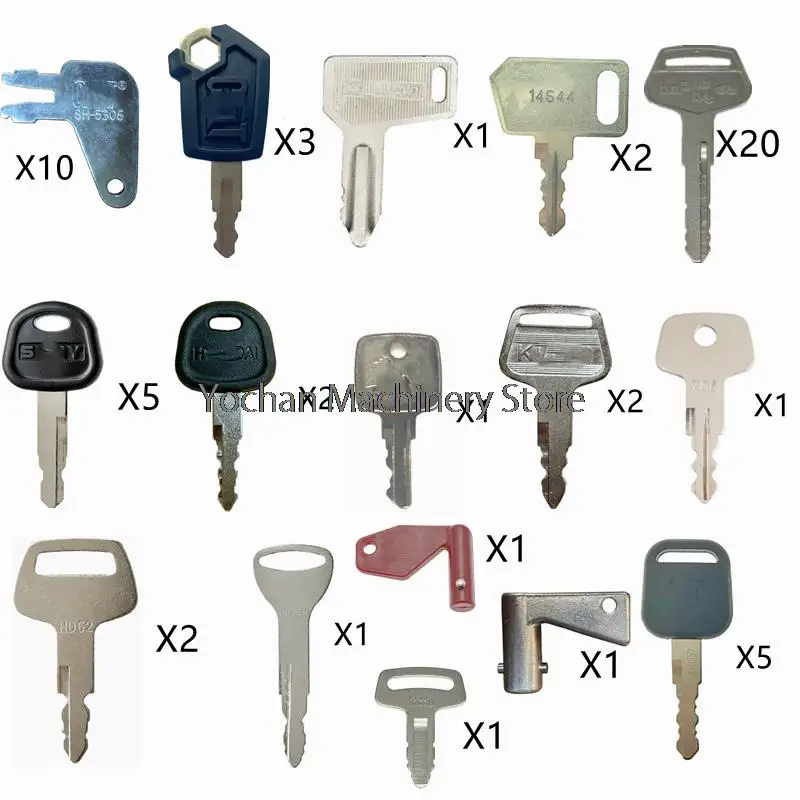 Key For Caterpillar Yanmar Komatsu For Hyundai JCB KATO Liebherr Kubota Liugong For Toyota John Deere For Volvo Excavator Lift