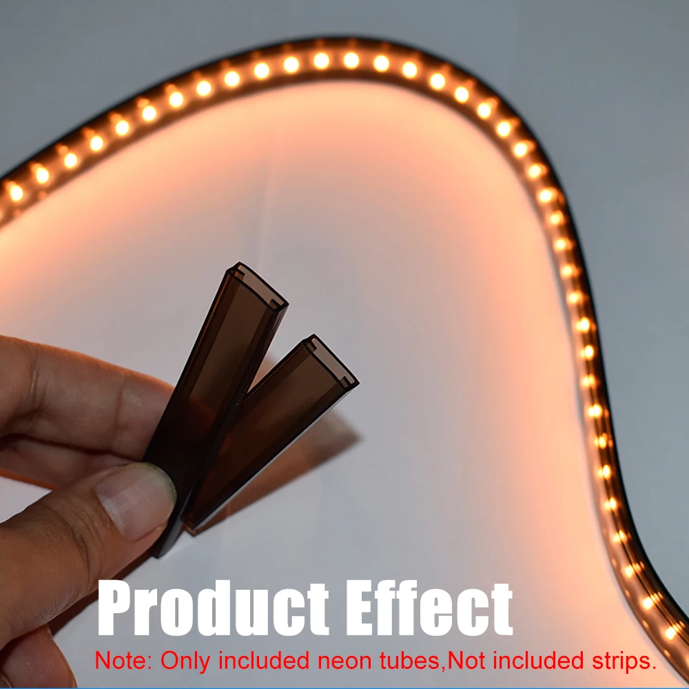 8/10/12mm Transparent/Milky White/Black LED Silicone Tube Waterproof Flexible Protection Cover Fit WS2812B WS2811 Strip Light