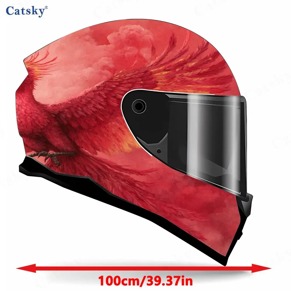 Phoenix in the Fire PVC material self adhesive waterproof motorcycle helmet sticker, paste firmly and do not fall, waterproof an