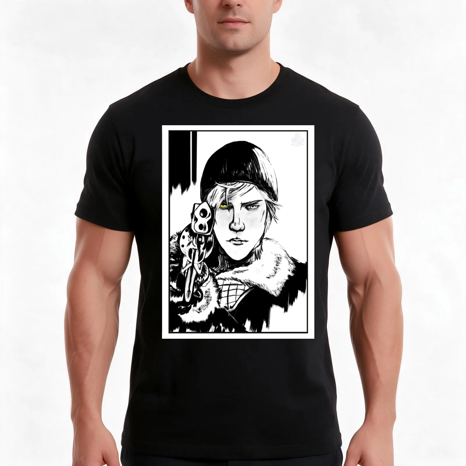 FFXV Episode Prompto Painting T-Shirt Summer Casual Cotton Tee Oversized Streetwear Tops Vintage Graphic Print 100% Cotton