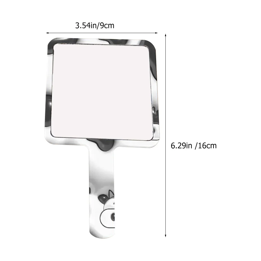 Handheld make-upspiegel Duurzame kleine gepolijste lichtgewicht draagbare reisspiegel Kleine handspiegel, reisbenodigdheden