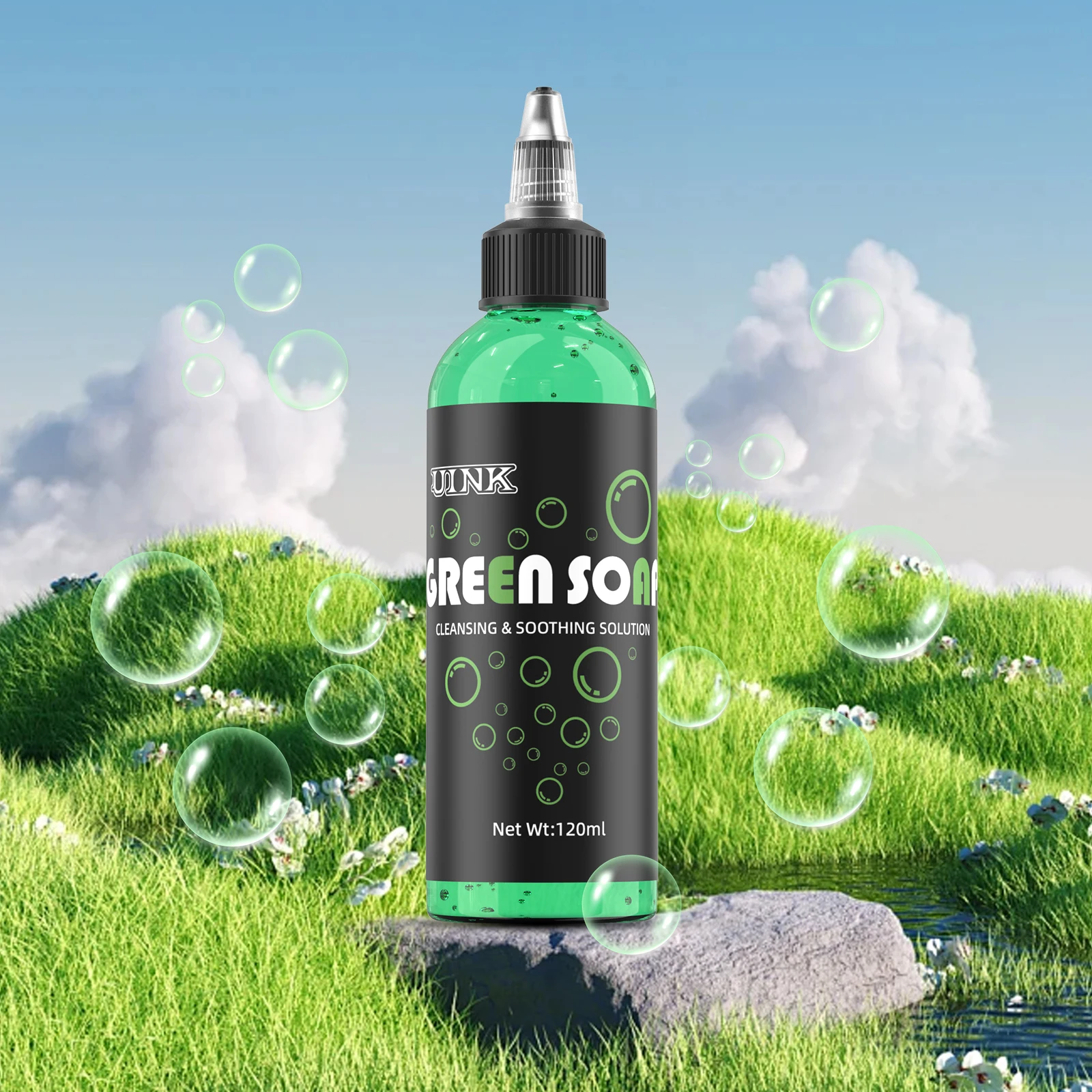 

DQFART Tattoo Green Soap Blue Soap Skin Cleansing Soothing Solution Tattoo Supplies Tattoo Accessories