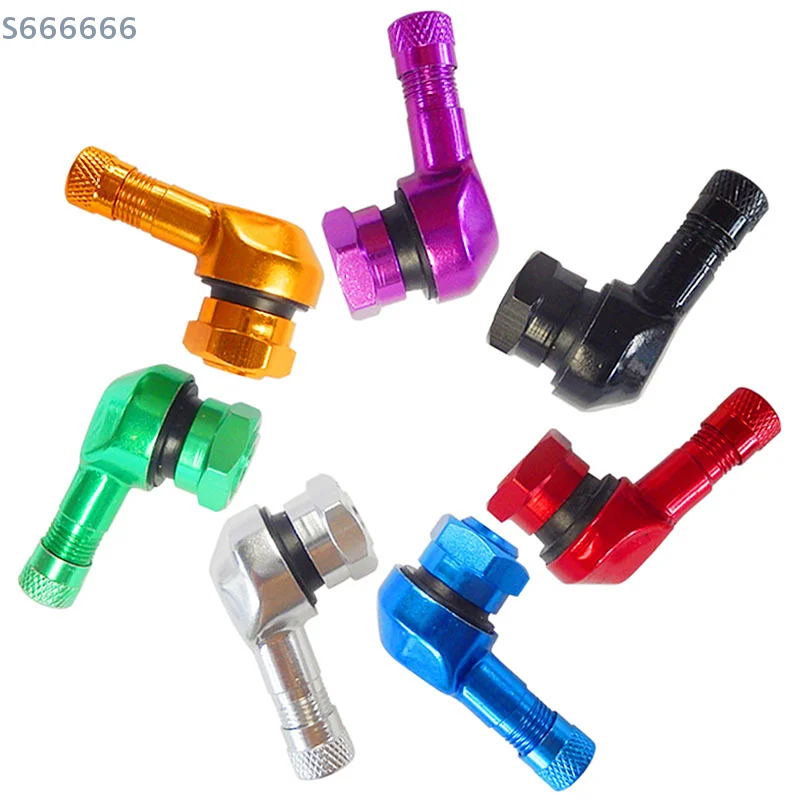 

1Pc 17mm with 10 Color Caps Tubeless Motorcycle Tire Valve Stems Universal 90 Degree CNC Aluminum Motorcycle Tire Valve Stems