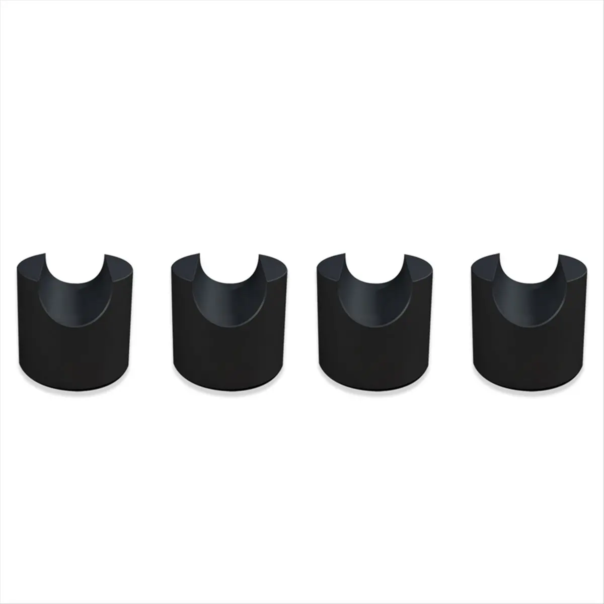 T35C 4pcs HIFI Cable Stand Booster Holder Support Frame Anti-Shock Foot Multi-Function Speaker Cable Trailing Pad Black